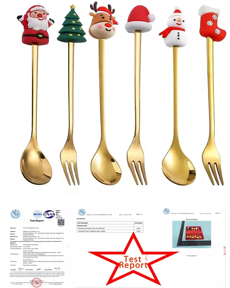 Festive Christmas Cutlery Set