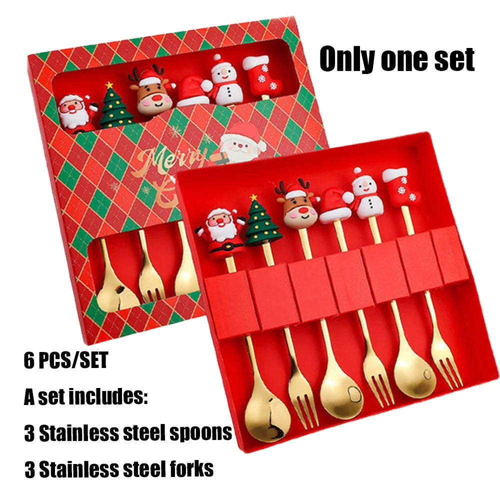 Festive Christmas Cutlery Set